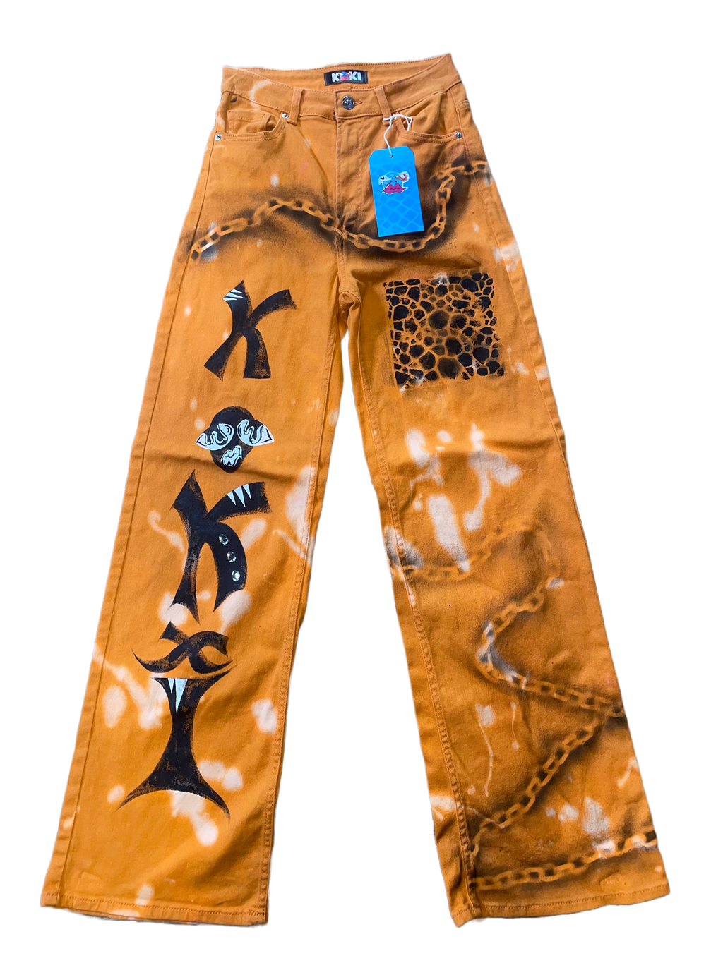 KOKI HIGH-WAISTED DENIM FLARES