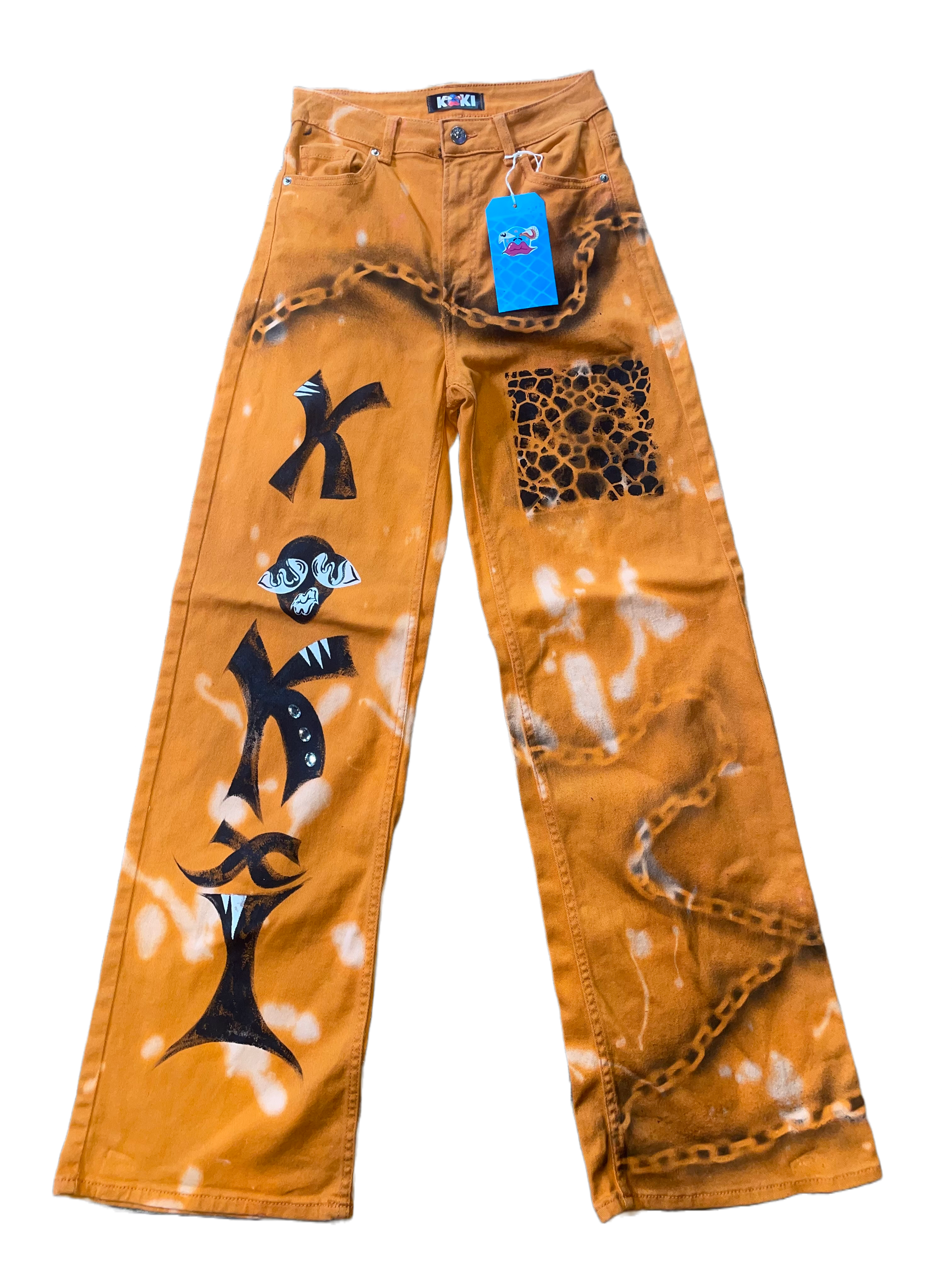 KOKI HIGH-WAISTED DENIM FLARES